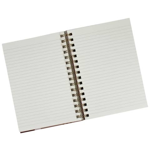 Quaderno spiralato Donau Happy Life A5 - 100 ff 80 g/m² 1R - marrone - 330362022
